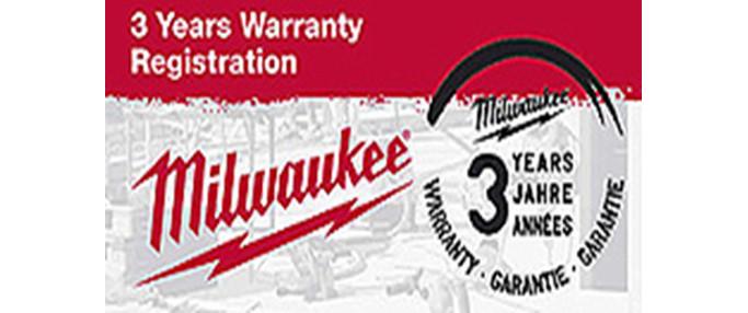 Milwaukee 3-letnia gwarancja